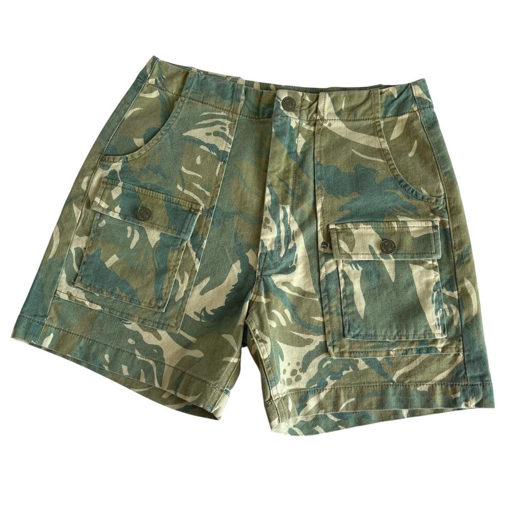 Mother The Rambler Camo Patch Pocket Cargo Utilitarian Shorts Women’s Size 27